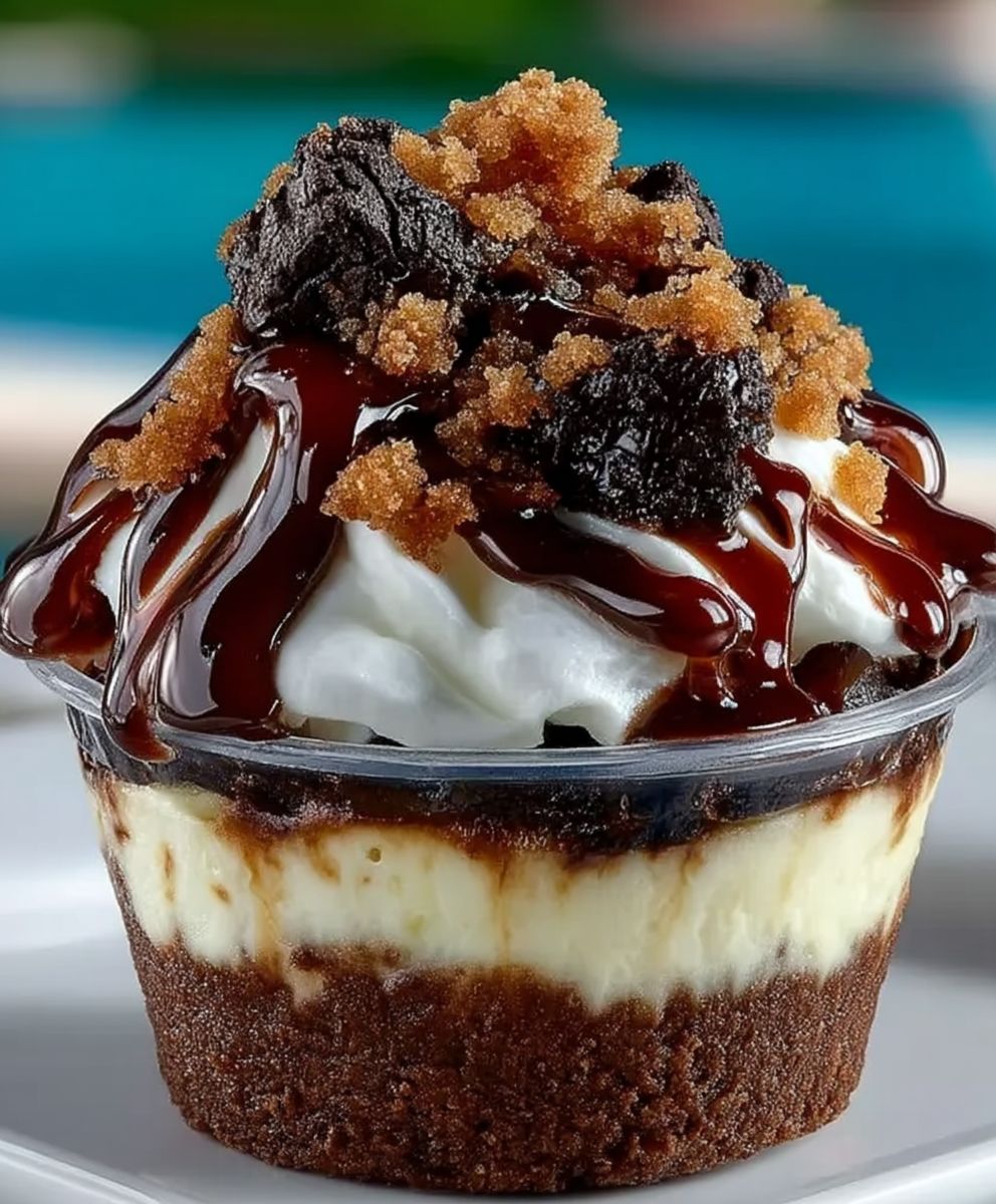 Brownie Cheesecake Cups