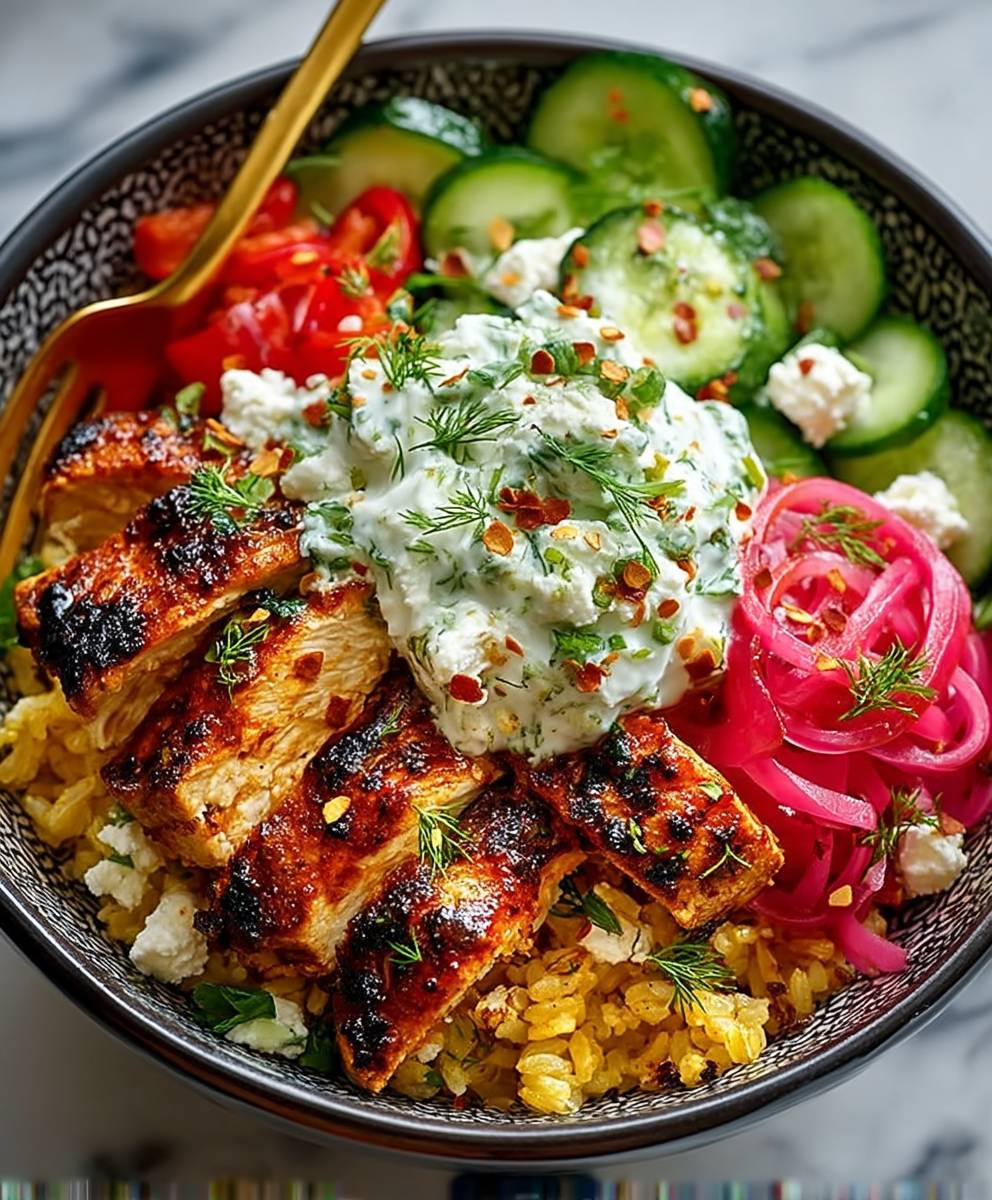 Harissa Honey Chicken Bowls