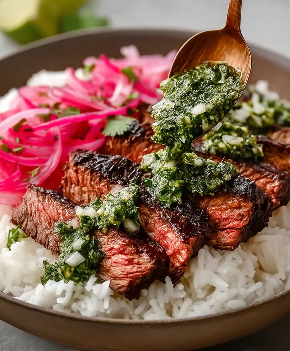 Skirt Steak Rice Bowls