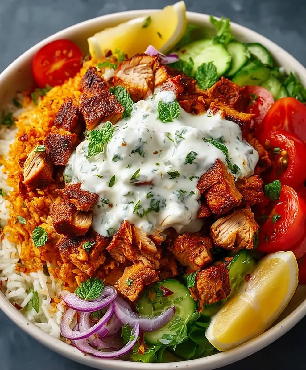 Chicken Shawarma Rice Salad