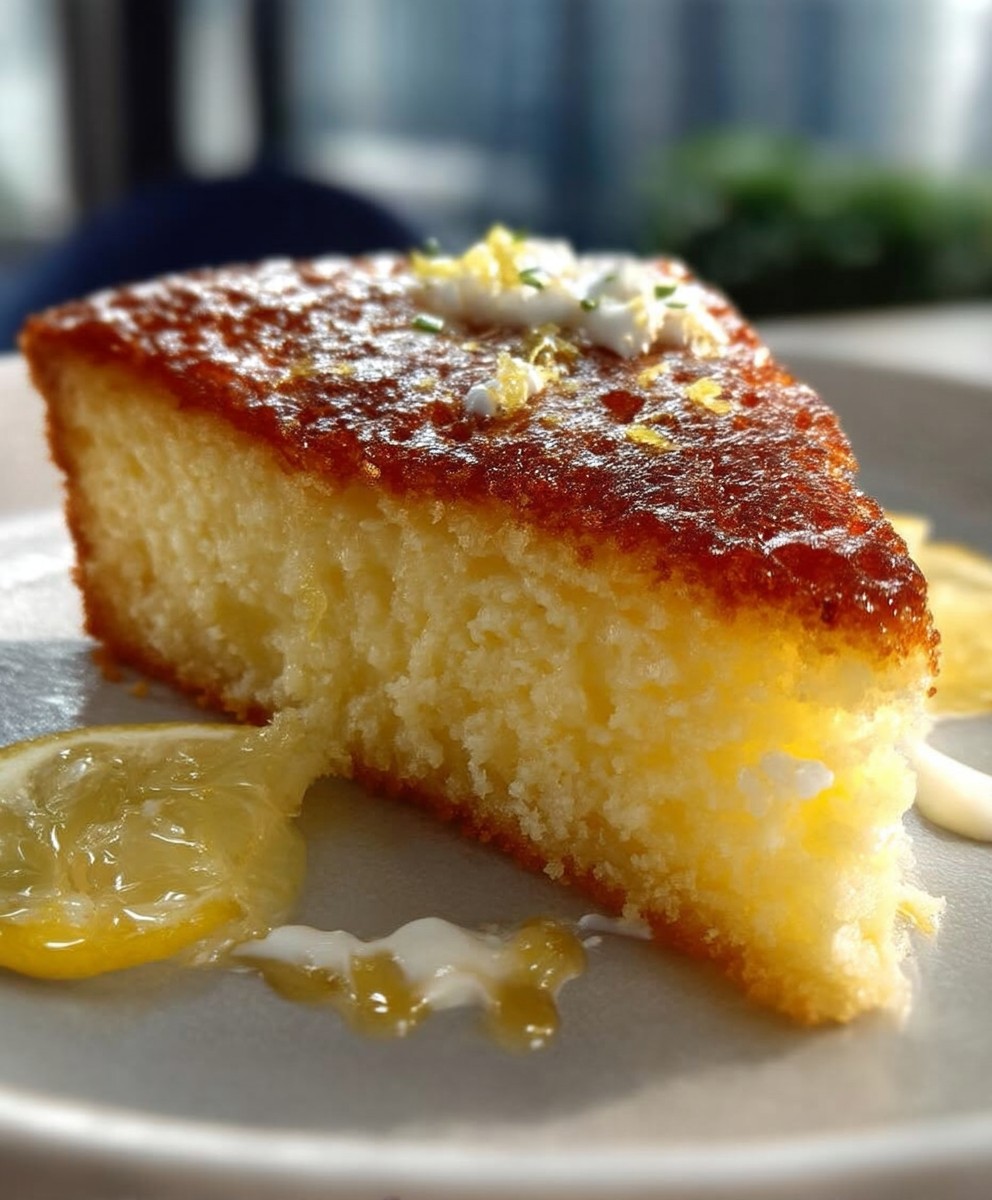 Creamy Cheese Lemon Cake