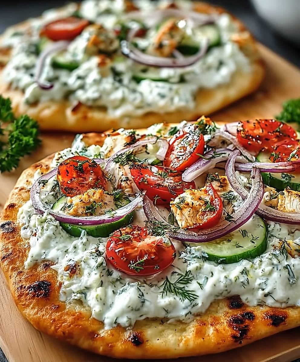 Tzatziki Chicken Pizza