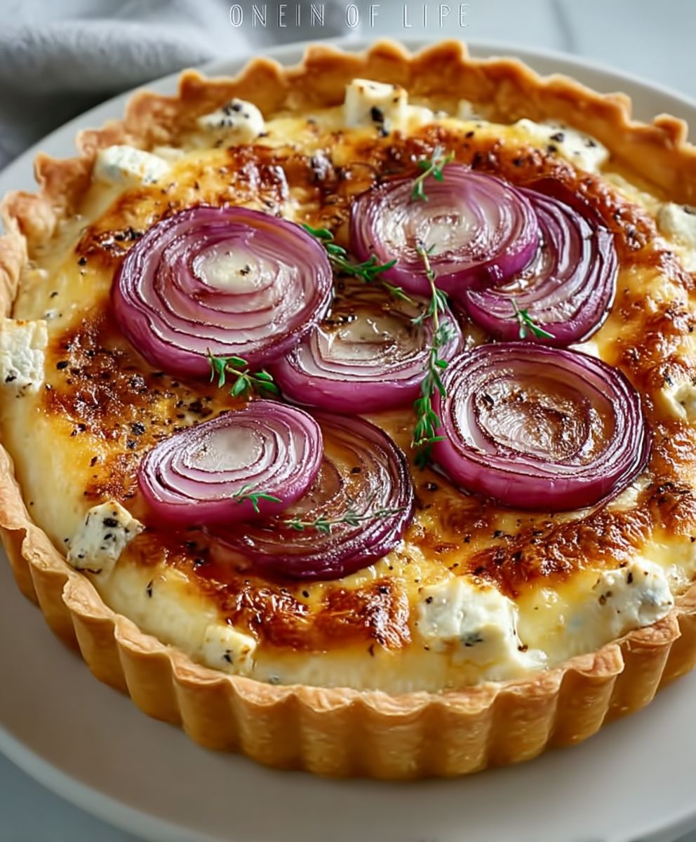 Onion Cottage Cheese Tart