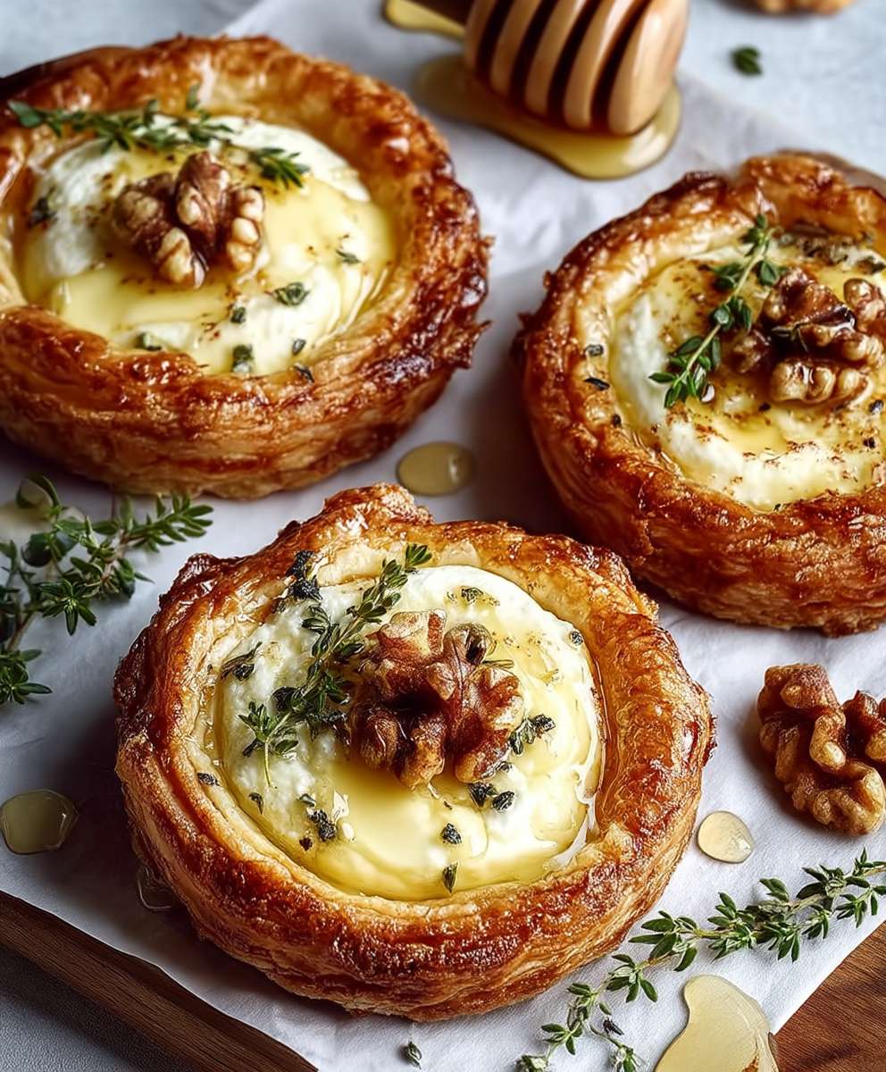 Goat Cheese Walnut Tarts
