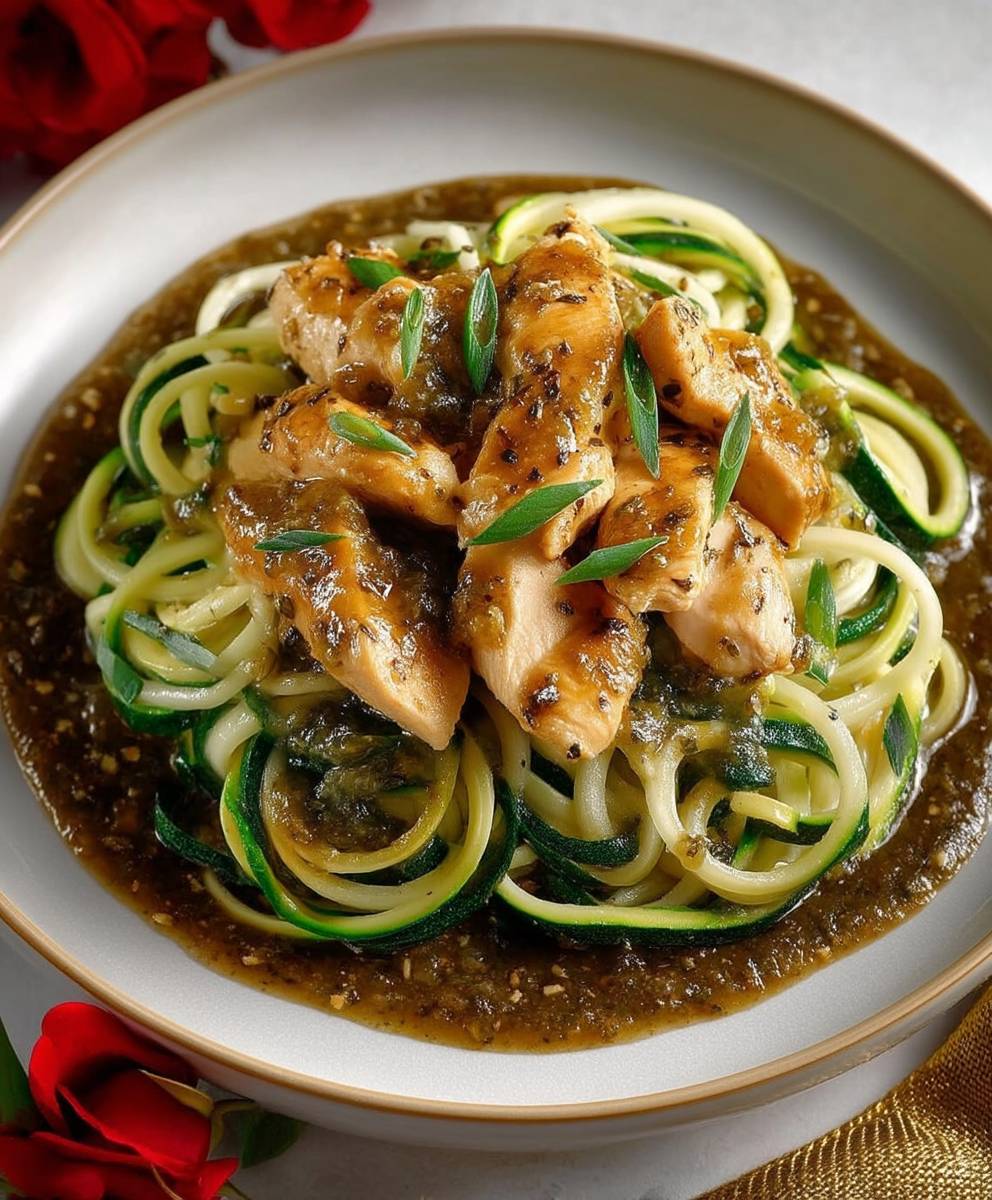 Chicken zucchini pasta