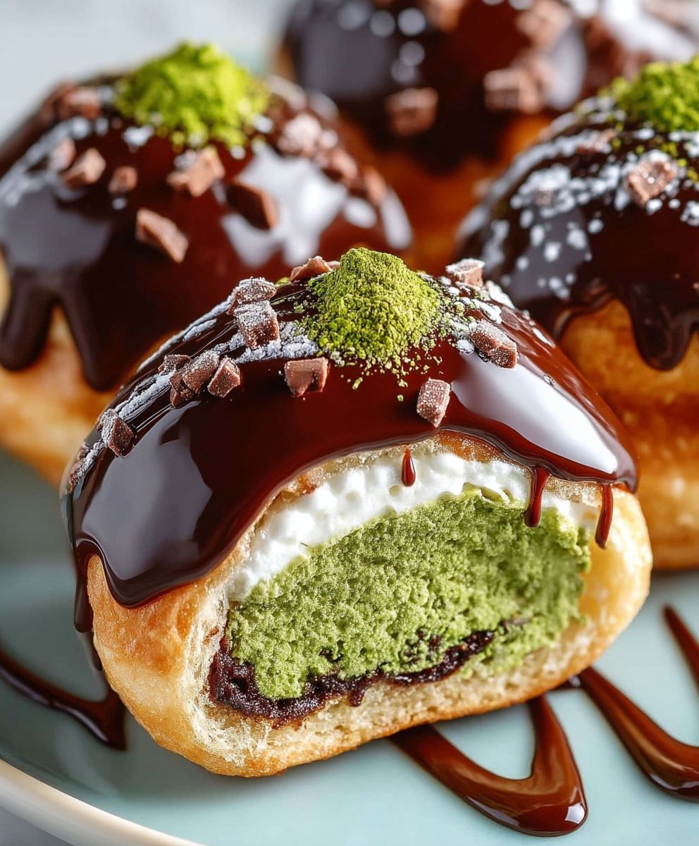 Dubai Chocolate Donut Rolls