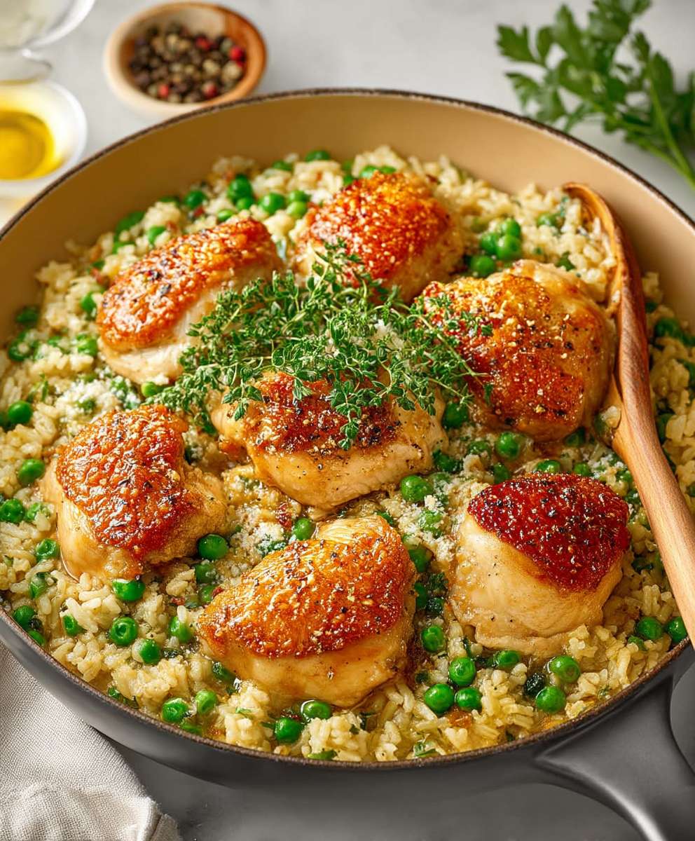 Quick Chicken Rice One Pot