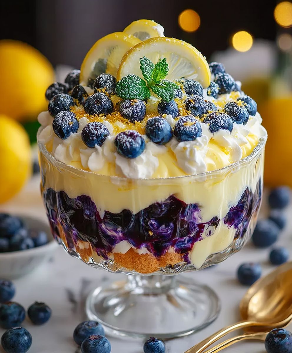Lemon Blueberry Trifle