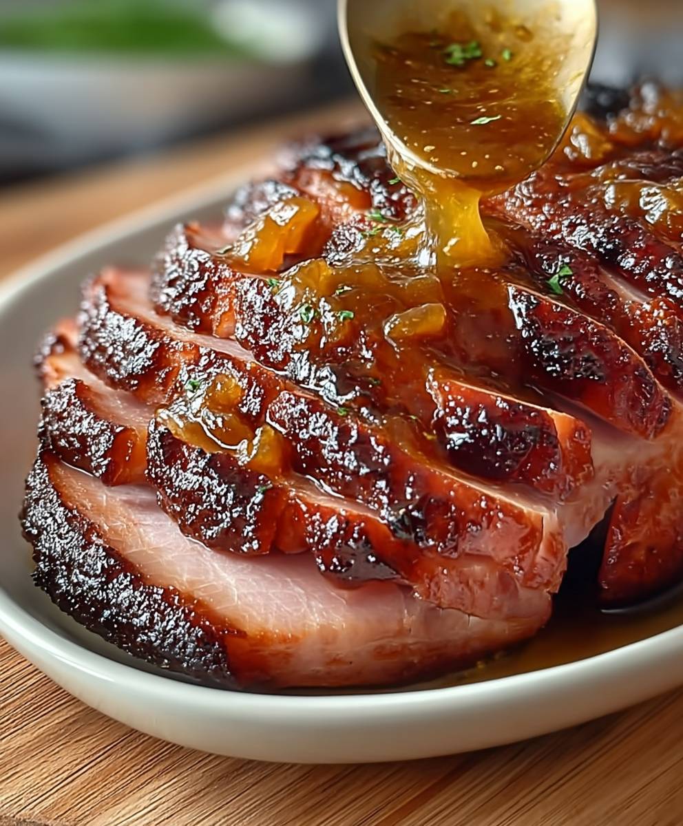 Slow Cooker Glazed Ham