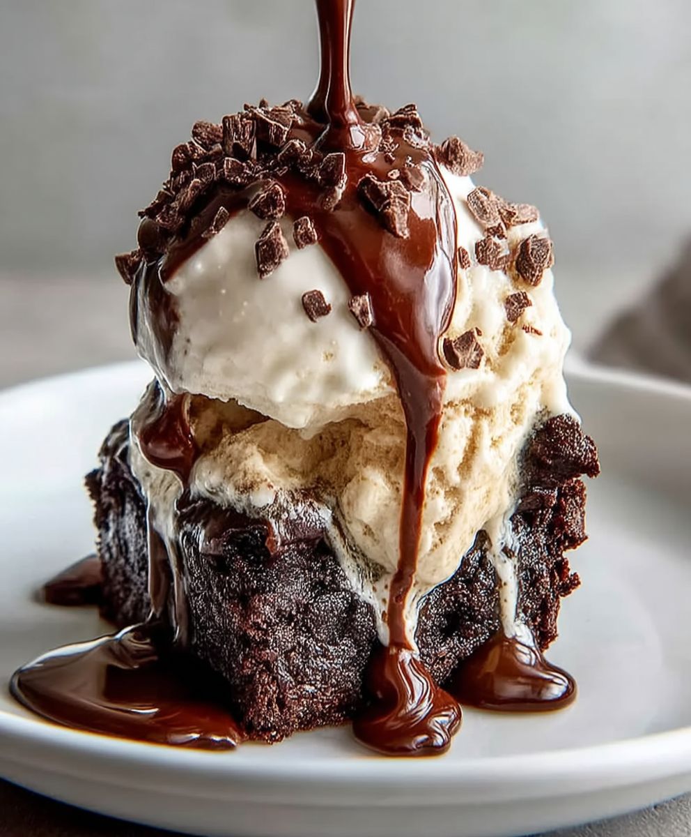 Chocolate Espresso Brownie Sundae