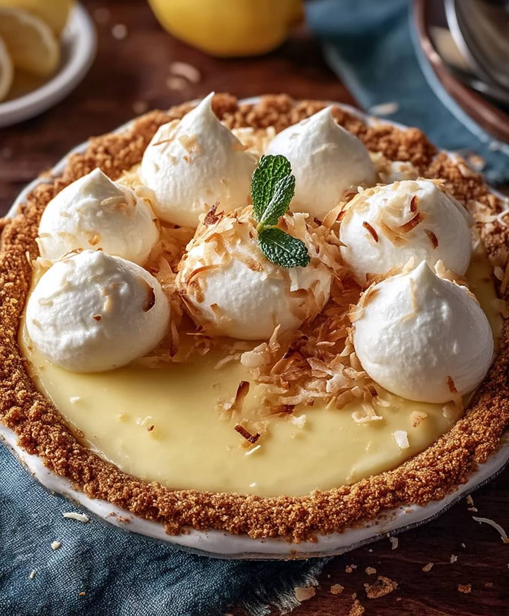 Lemon Coconut Cream Pie