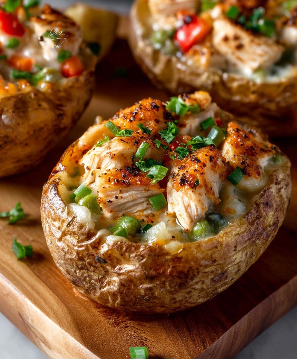 Chicken Pot Pie Potatoes