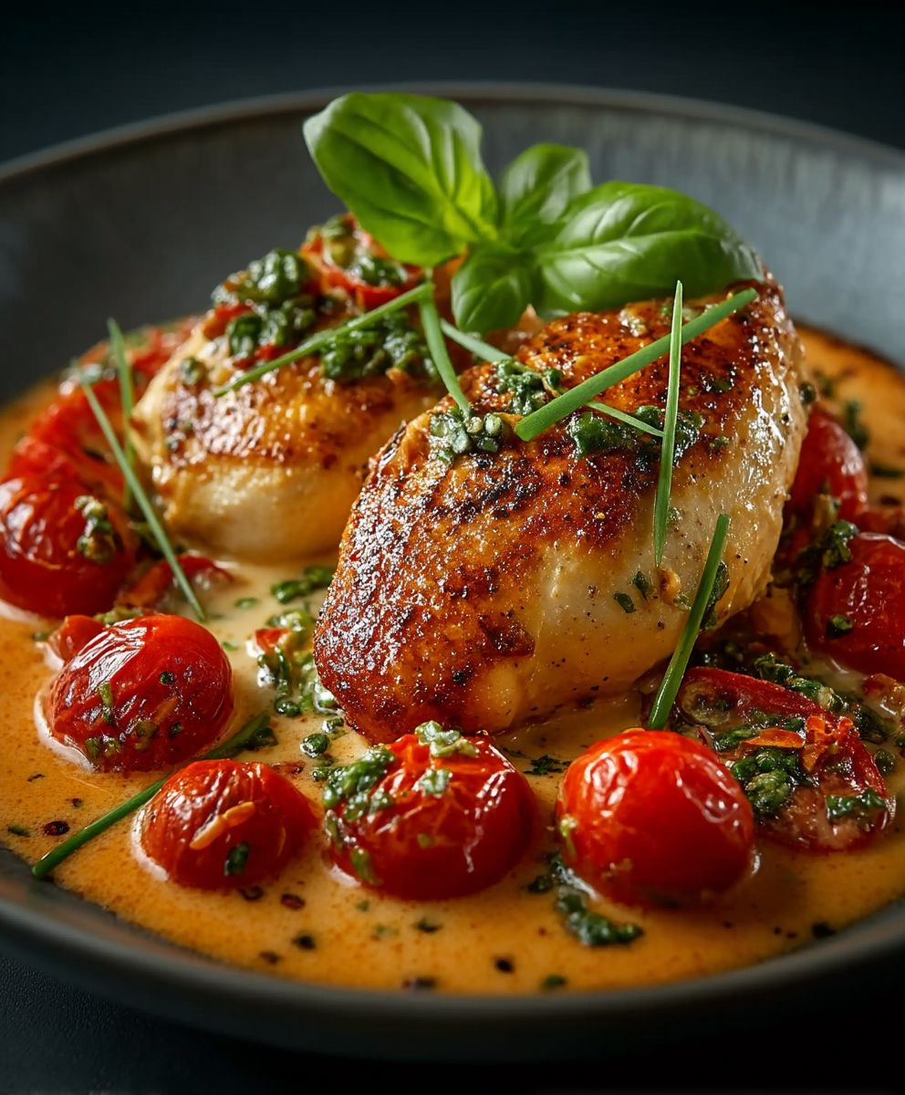 Creamy Chicken Tomato Basil