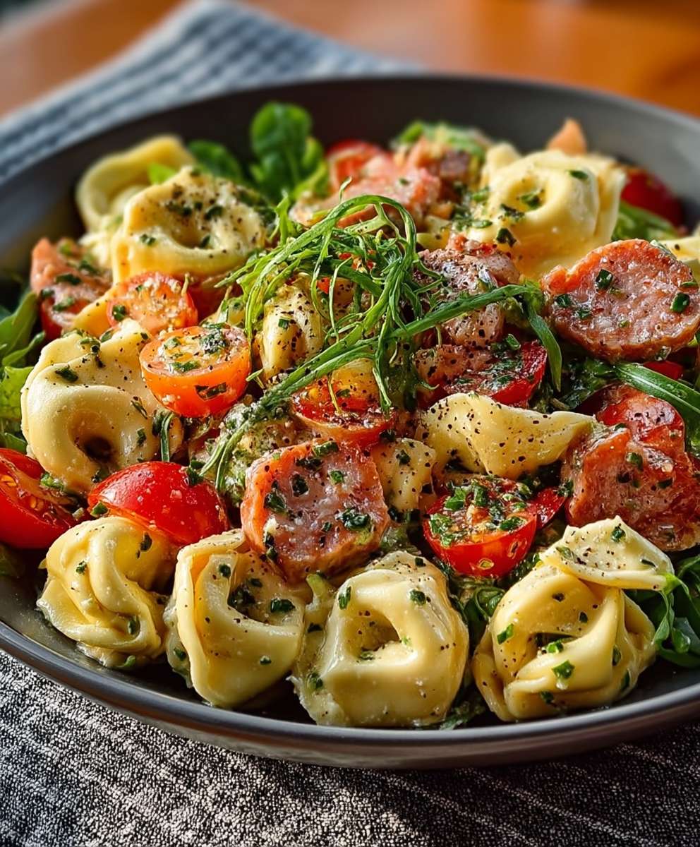 Meaty Tortellini Salad