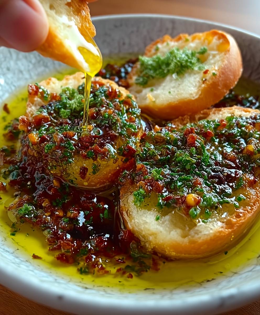 Loaded Bread Dipping Oil