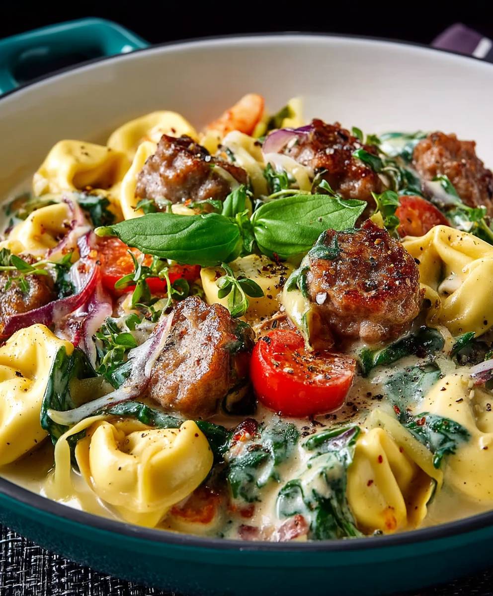 Tortellini sausage creamy