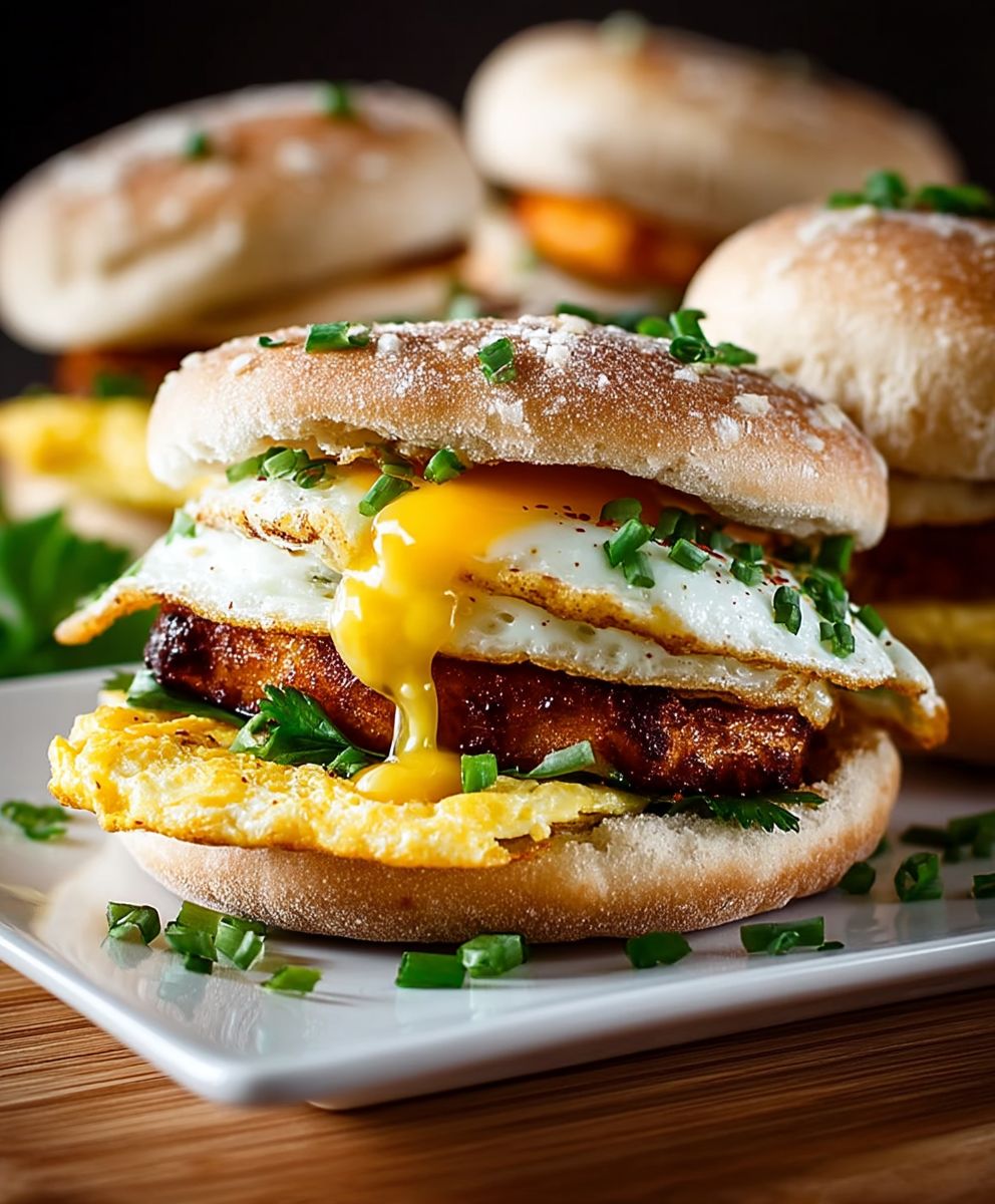 Chipotle Egg Breakfast Sandwiches