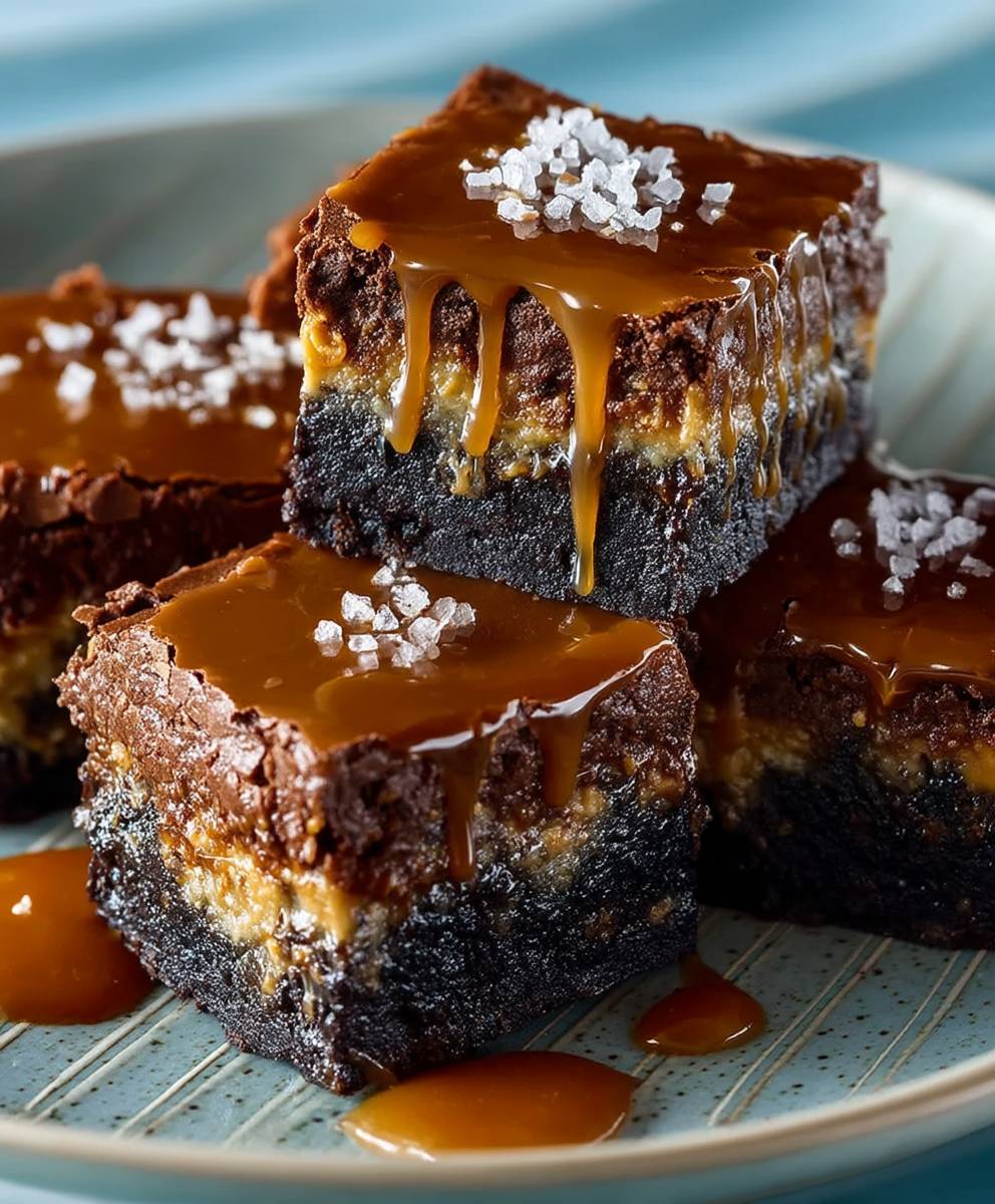 Pretzel Caramel Brownies