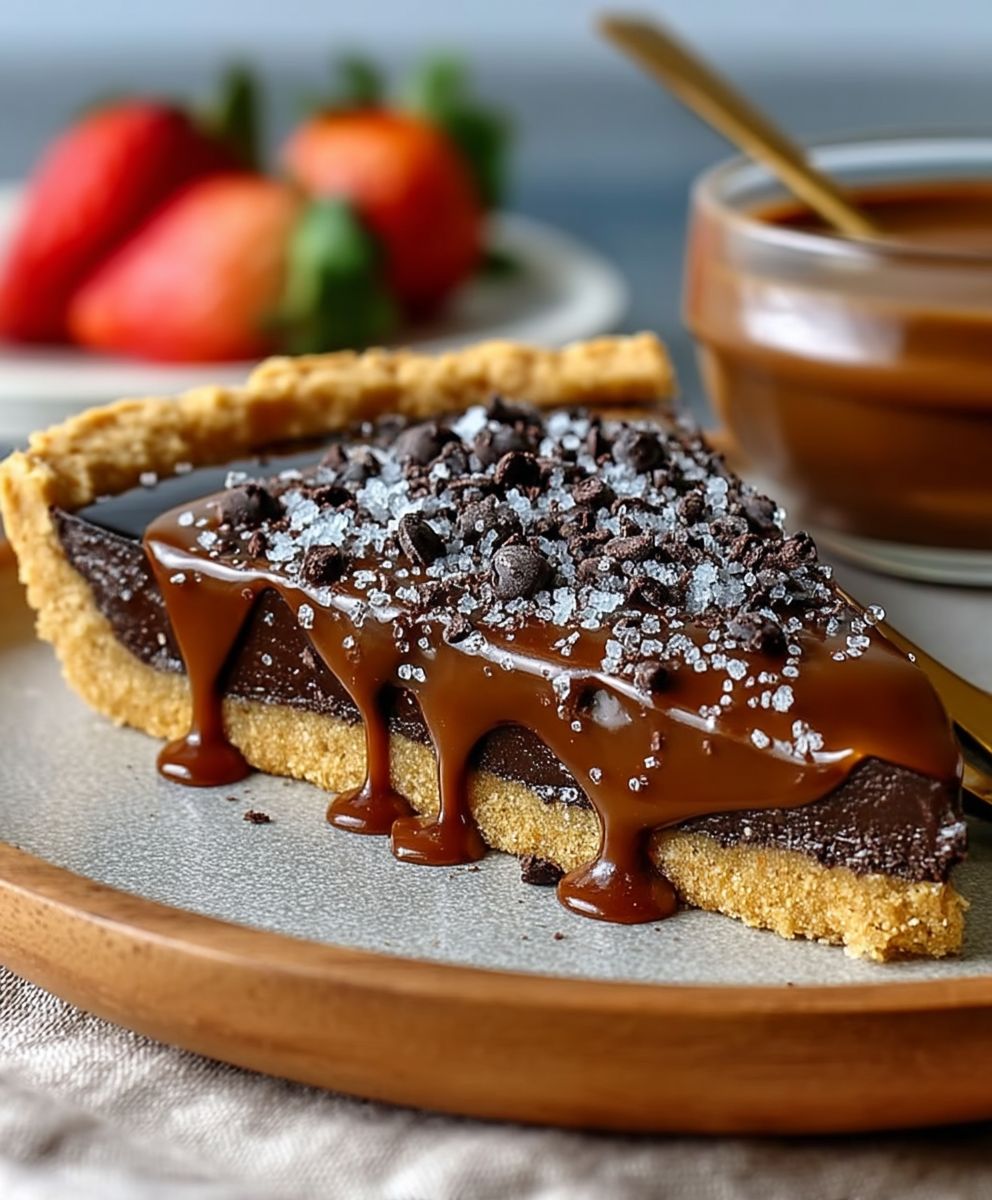 Salted Caramel Chocolate Tart