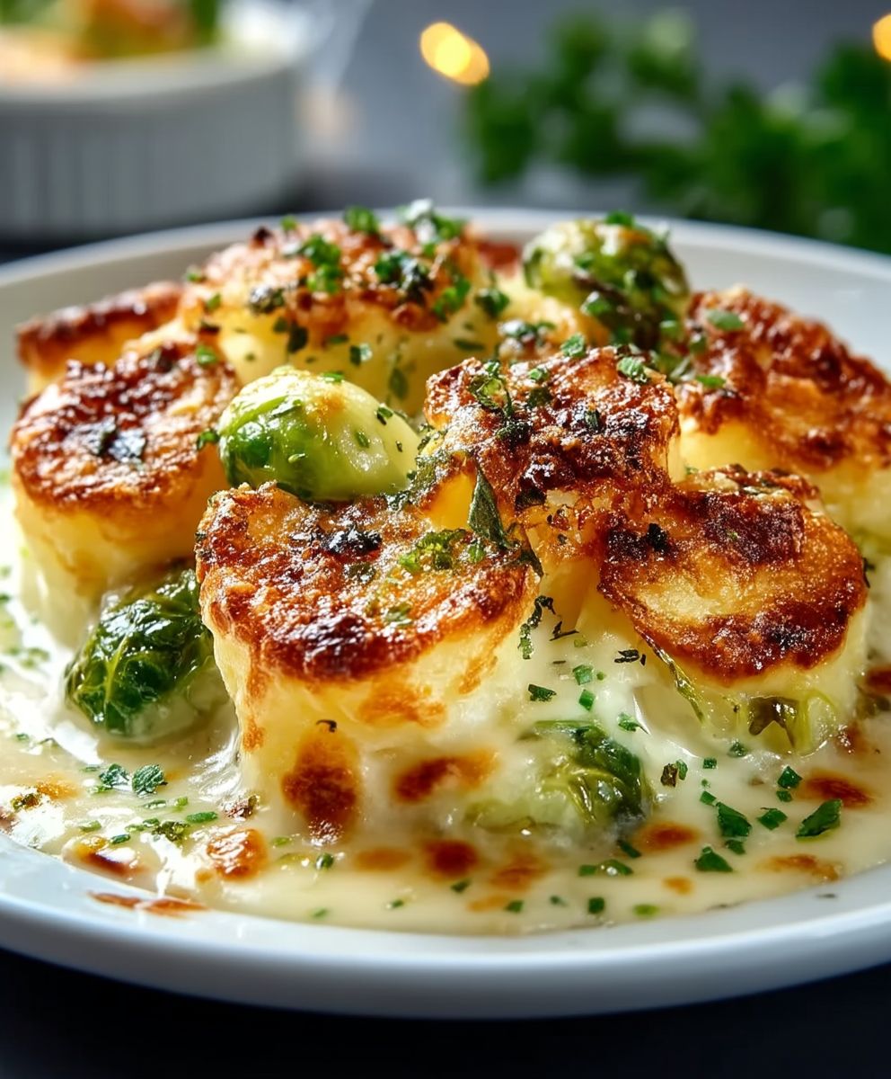 Cheese Sprout Gratin