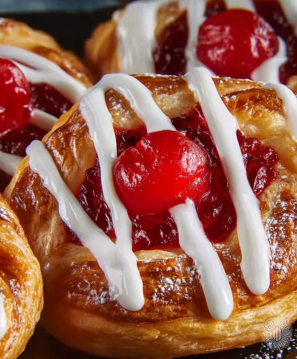 Cherry Cream Cheese Danishes