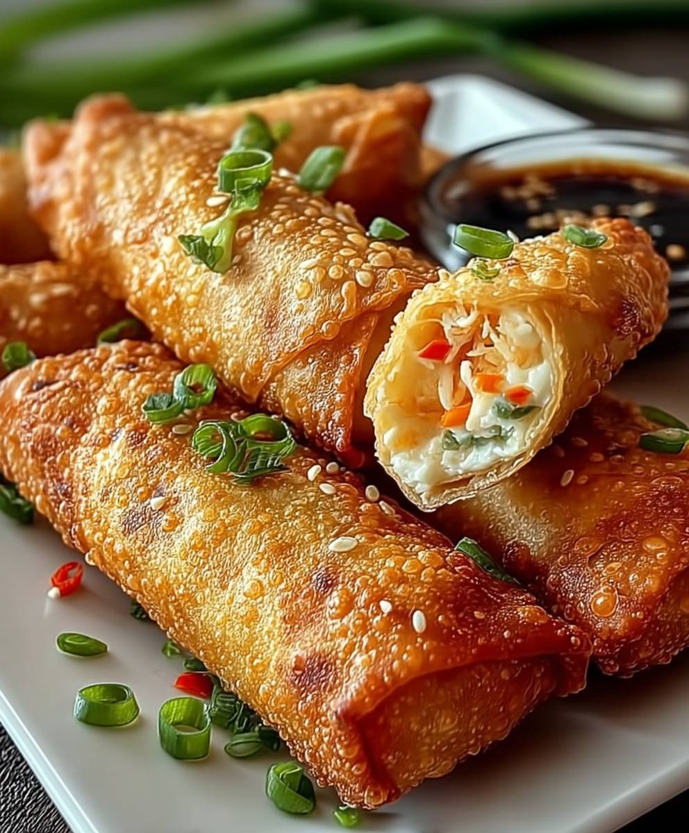 Crab Rangoon Egg Rolls