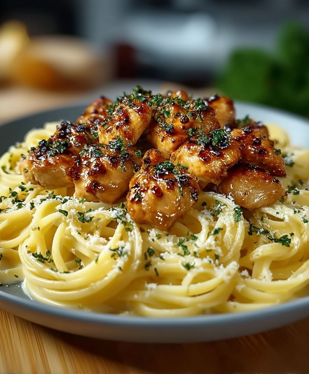Garlic Butter Chicken Pasta