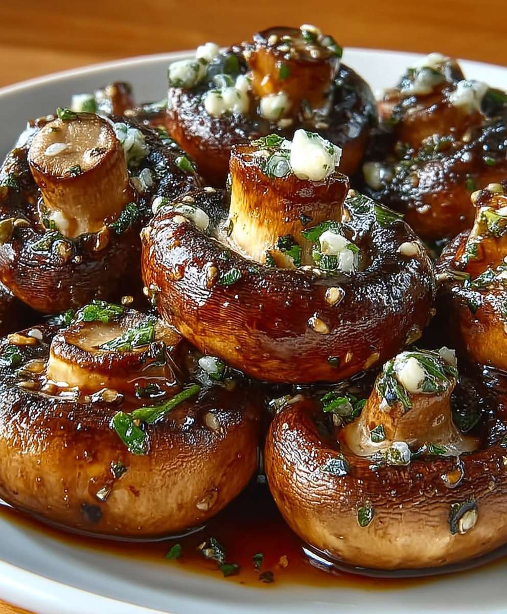 Garlic Butter Steakhouse Mushrooms