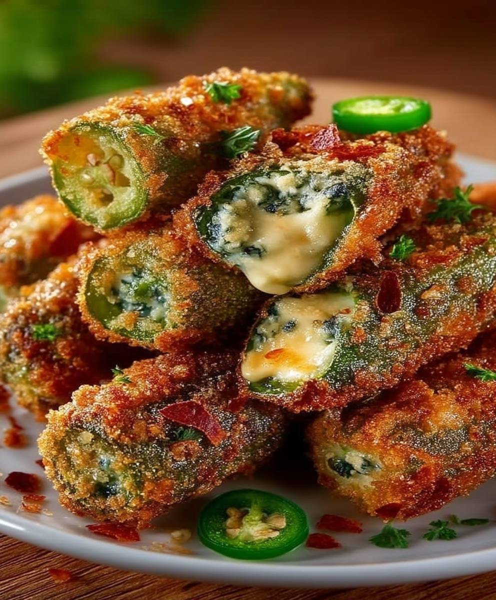 Fried Stuffed Okra