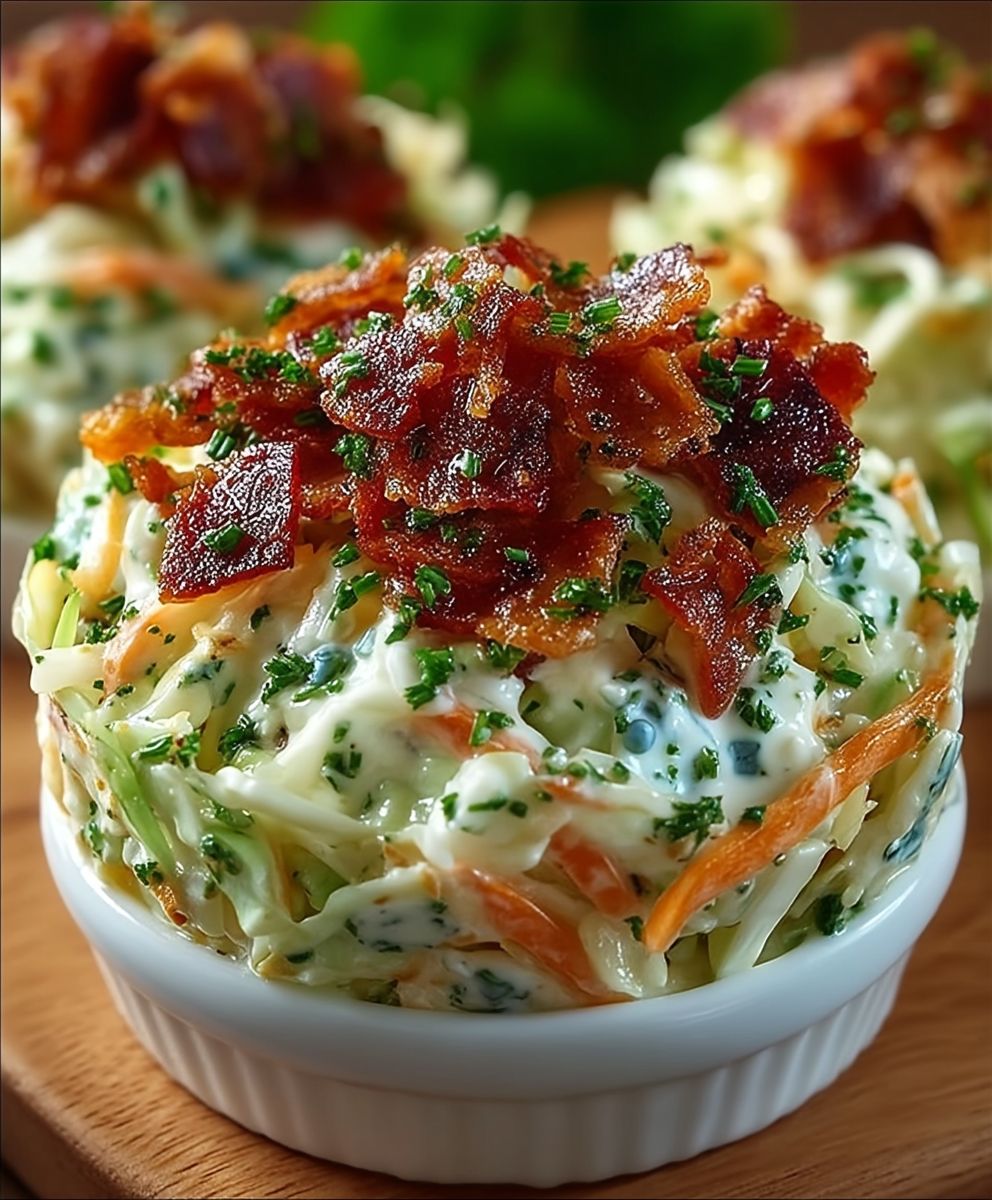 Bacon Ranch Slaw Cups