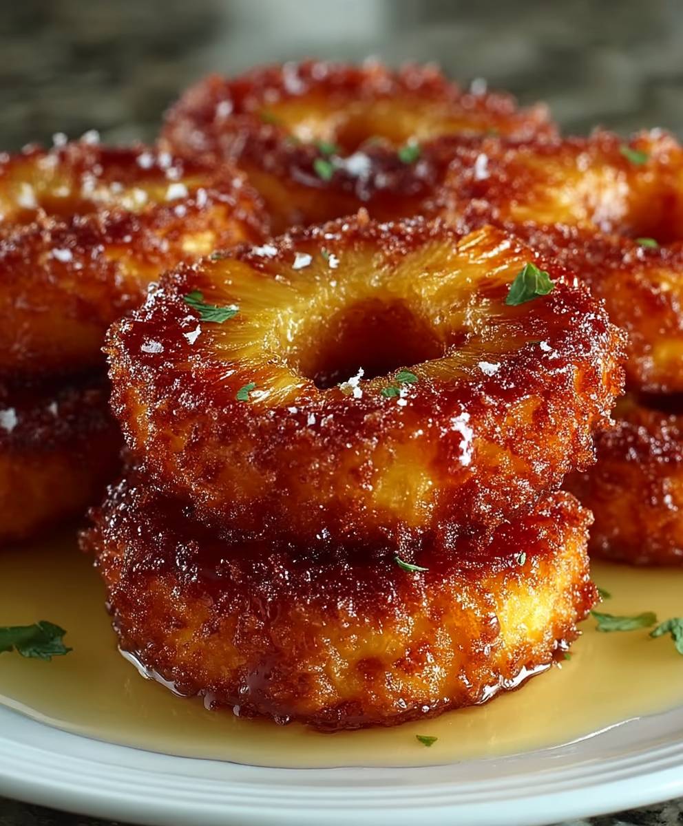 Pineapple Upside Down Donuts