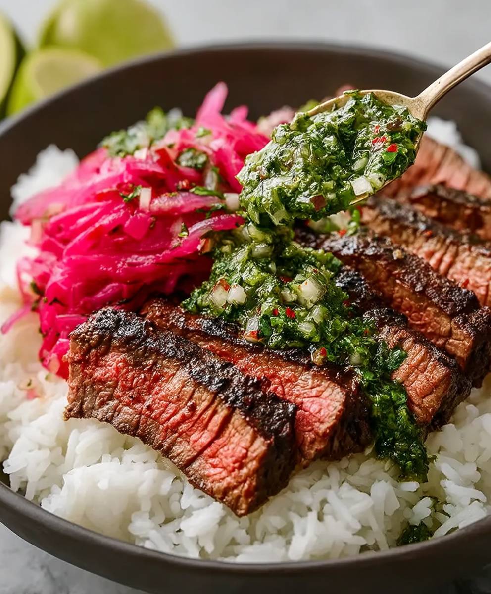 Skirt Steak Rice Bowls