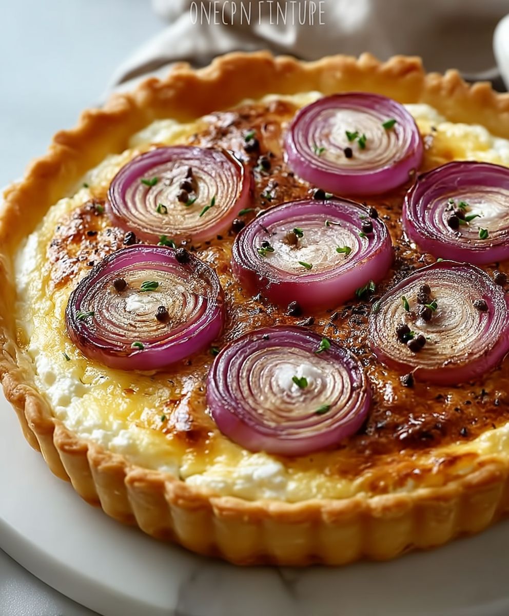 Onion Cottage Cheese Tart