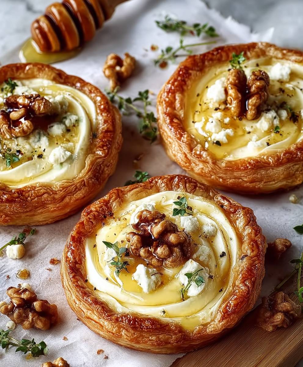 Goat Cheese Walnut Tarts