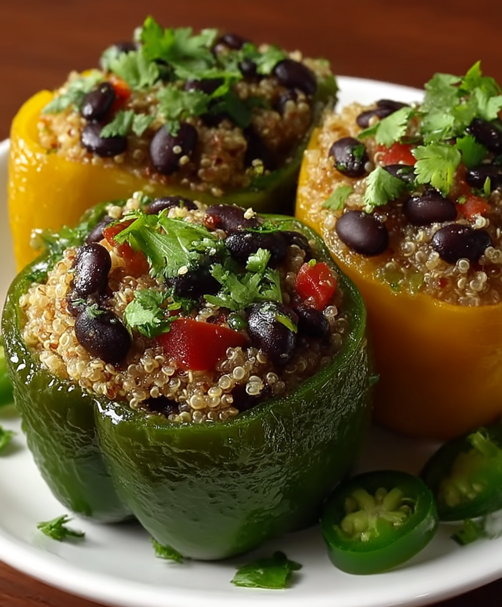 Vegetarian Stuffed Peppers Quinoa