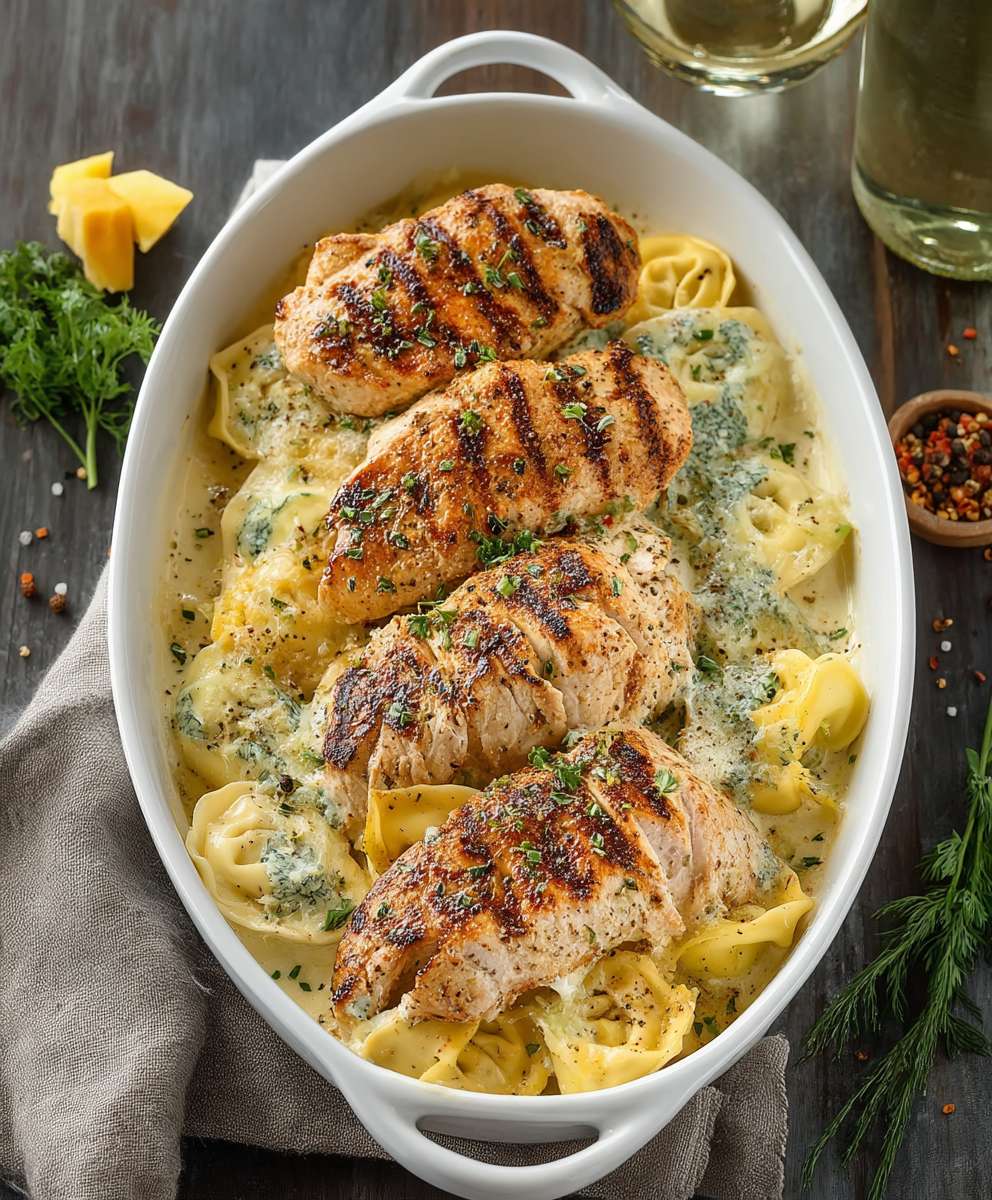 Asiago Tortelloni Alfredo Chicken