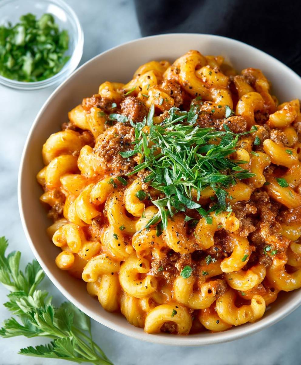 Cheeseburger Mac and Cheese