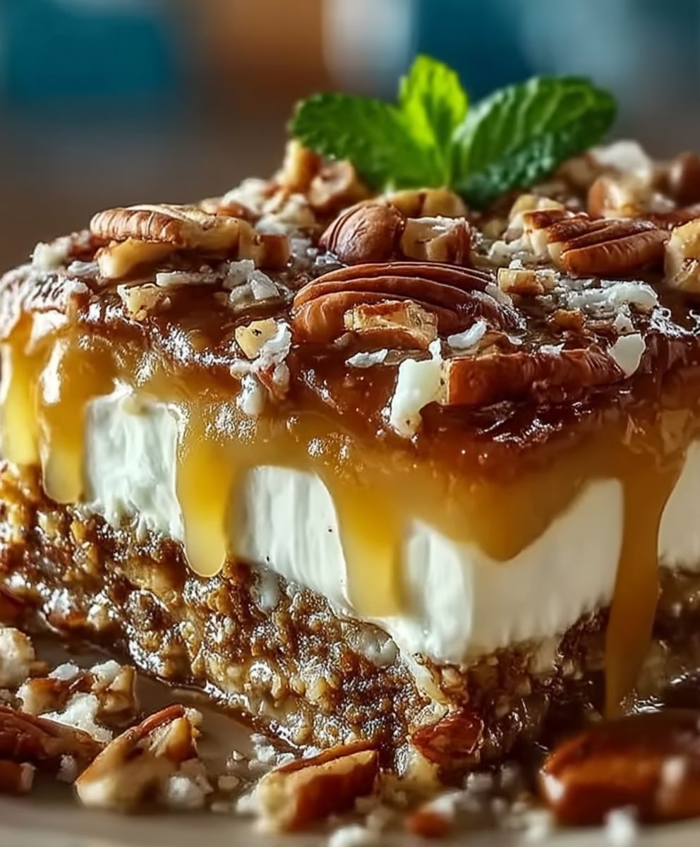 Pecan Pie Lasagna Dessert