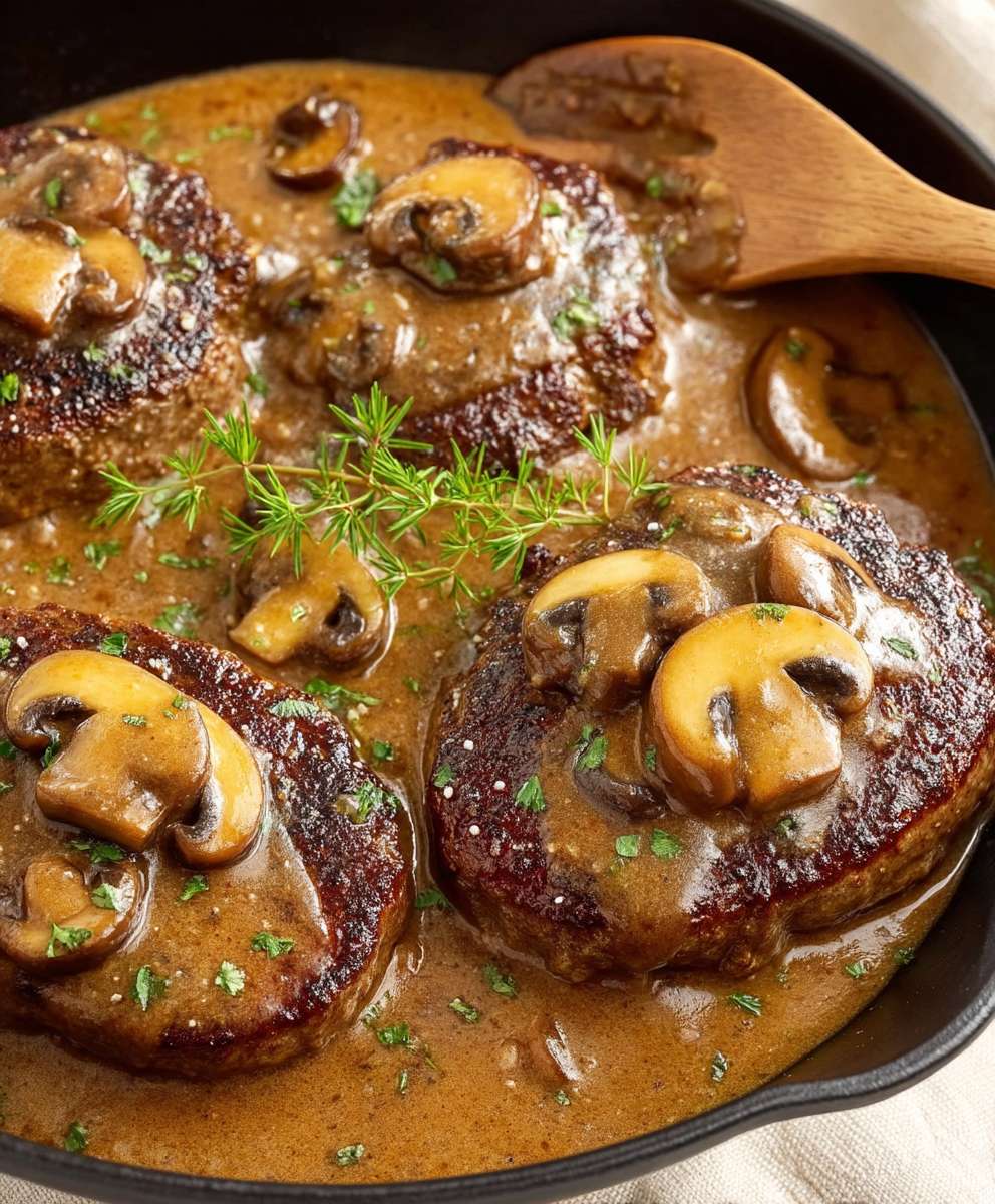 Salisbury Steak Mushroom Gravy