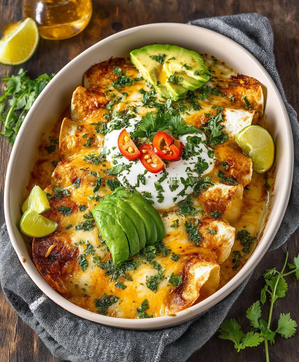 Cheesy Shrimp Enchiladas
