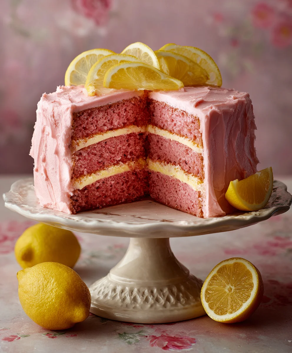 Classic Pink Lemonade Cake: Zesty, Refreshing, and Delicious
