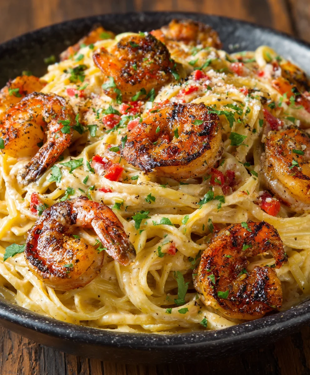 Best Cajun Shrimp Steak Alfredo Pasta: Flavorful & Easy