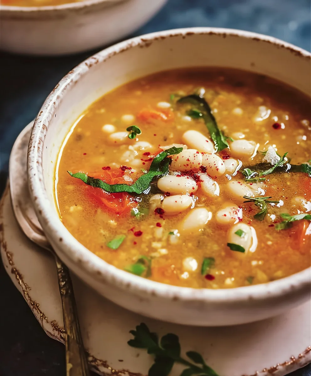 Hearty Mediterranean White Bean Soup: Easy & Nutritious