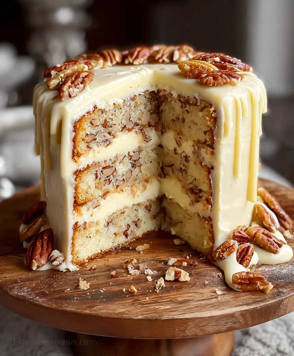 White Chocolate Pecan Layer Cake: Your New Favorite Dessert!