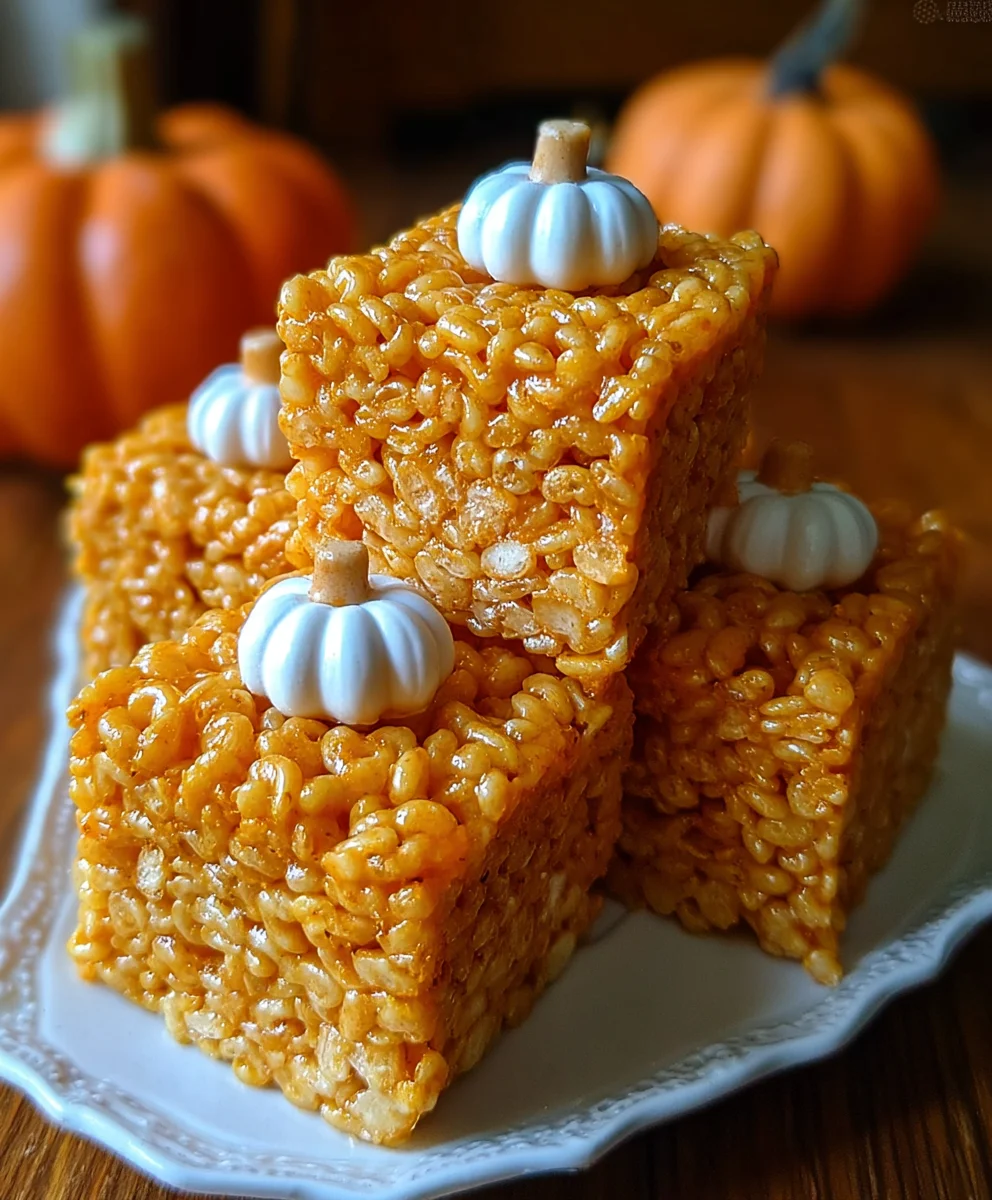 Delicious Pumpkin Rice Krispie Treats: Easy No-Bake Recipe