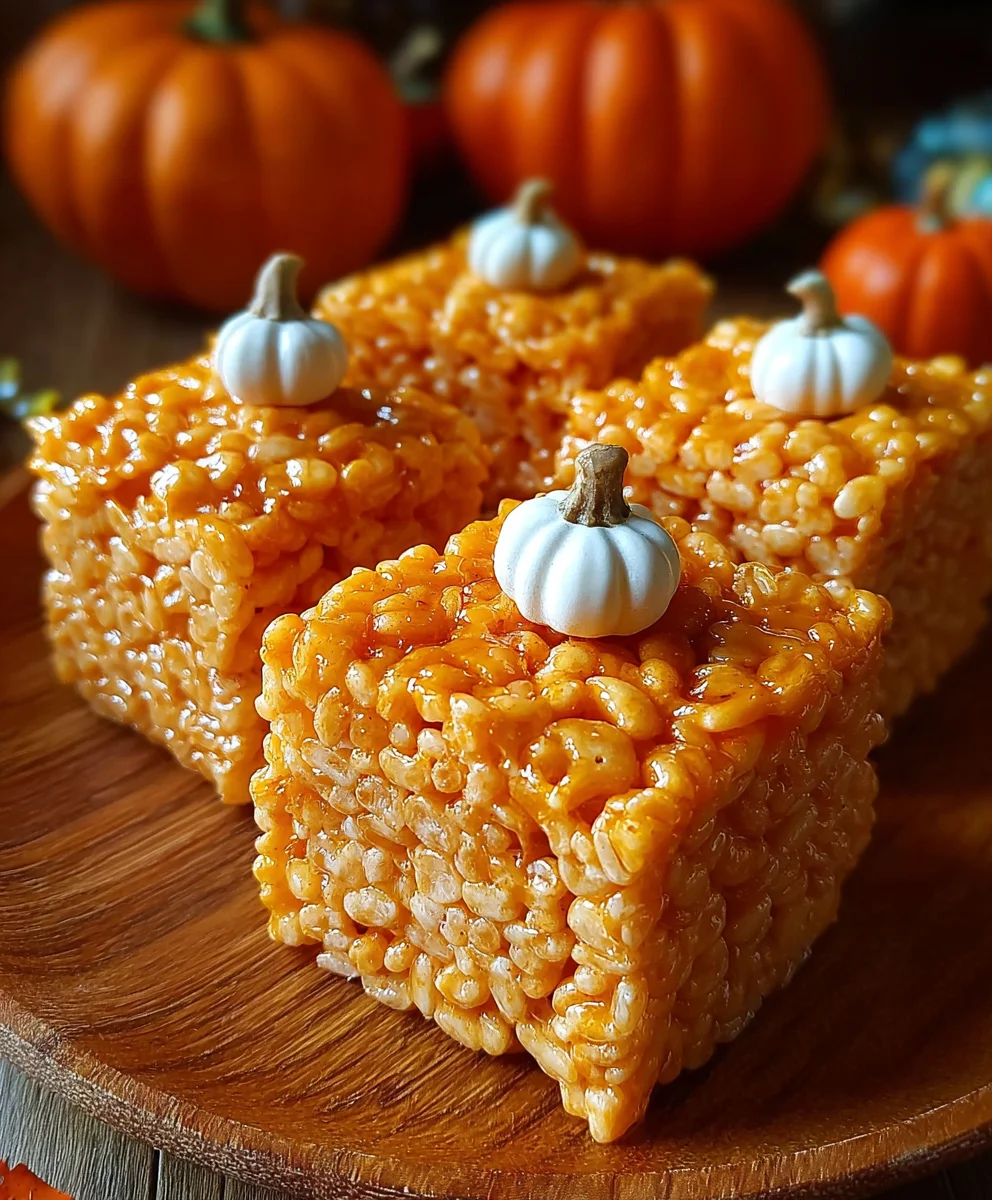 Delicious Pumpkin Rice Krispie Treats: Easy No-Bake Recipe