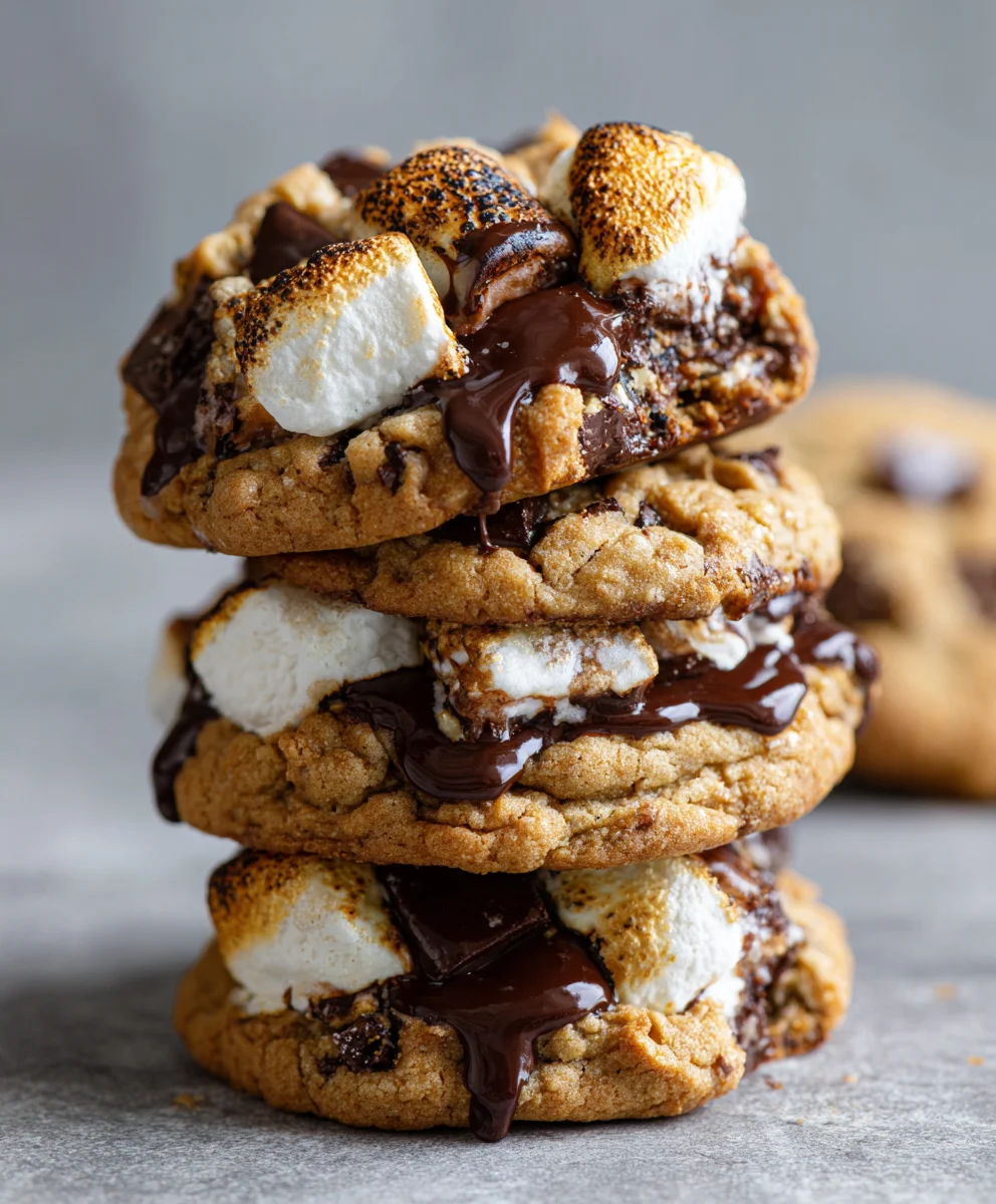 Gooey Chunky Smore Cookies Recipe – The Ultimate Sweet Treat!