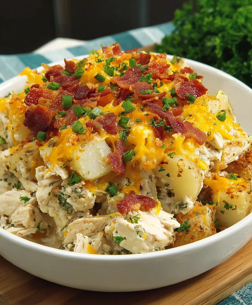 Best Loaded Potato Ranch Chicken Casserole for Family Dinners