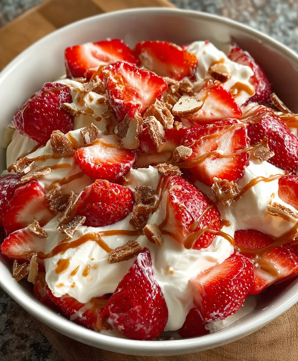 Strawberry Toffee Dessert Salad: Easy, Sweet & Crowd-Pleasing!