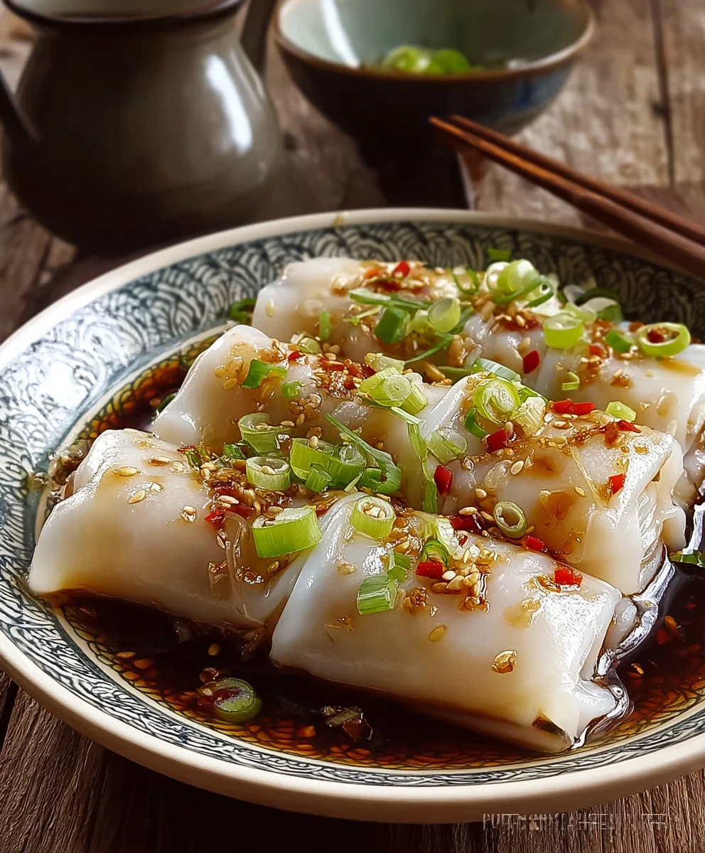 Savory Steamed Beef Cheung Fun Recipe: Silky Perfection